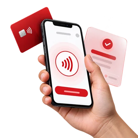 Merchant accepting a contactless payment